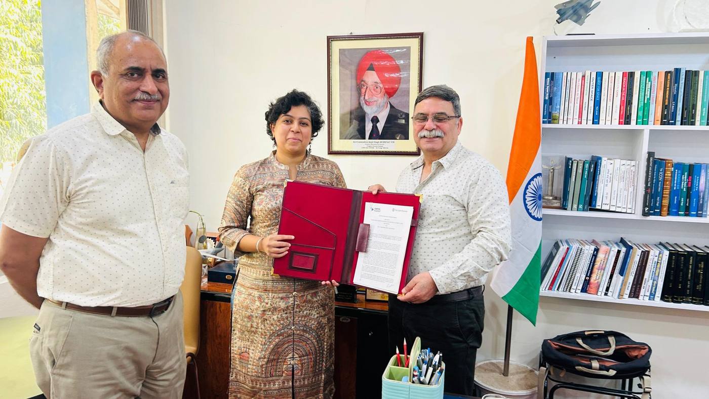 Representatives of CAPSS and The CyberDiplomat with the signed MoU