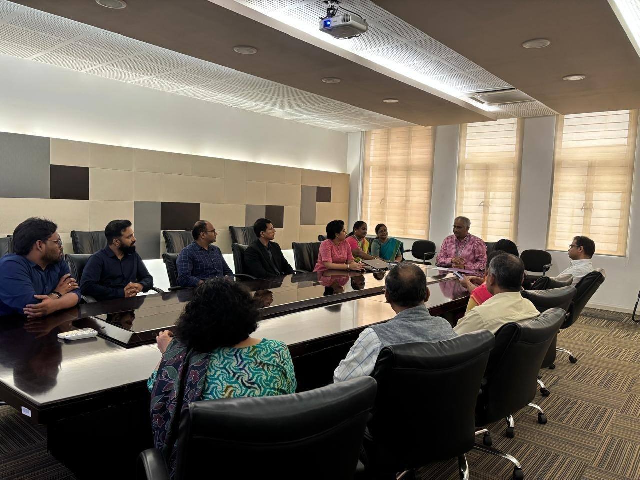 Sanjana Rathi in an advisory meeting with institutional leadership