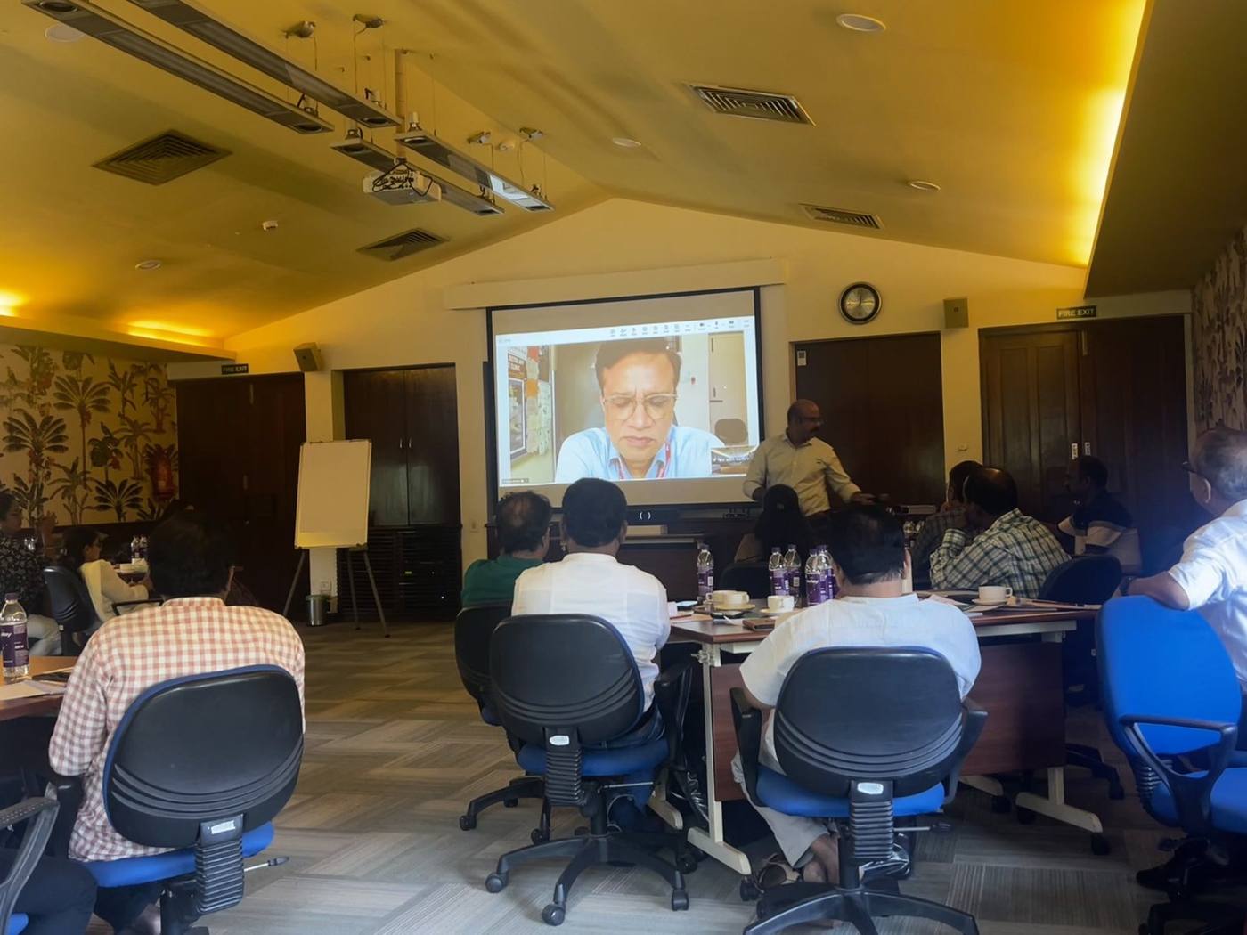 Dr Manoj Sharma of NIMHANS joining the Alibaug session by video