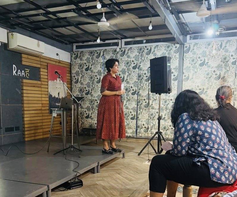 Sanjana Rathi speaking at RAAH, Pune
