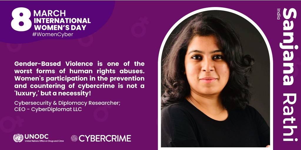 UNODC #WomenCyber International Women's Day feature of Sanjana Rathi